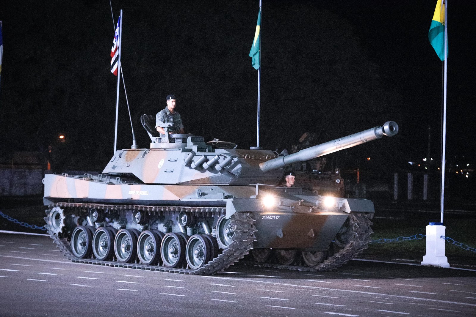 MB-3 Tamoyo at a Brazilian military ceremony, 24 March 2022. The exact prototype and location are not identified.