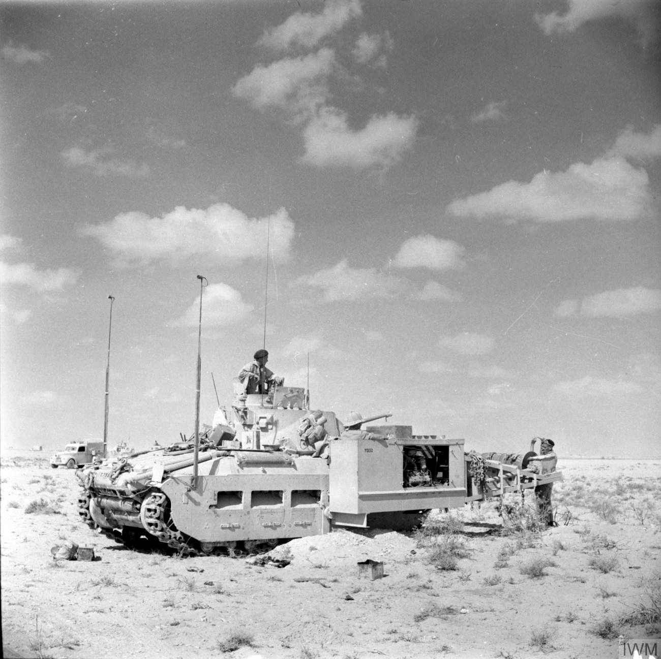 Matilda Scorpion flail tank, North Africa, 2 November 1942.