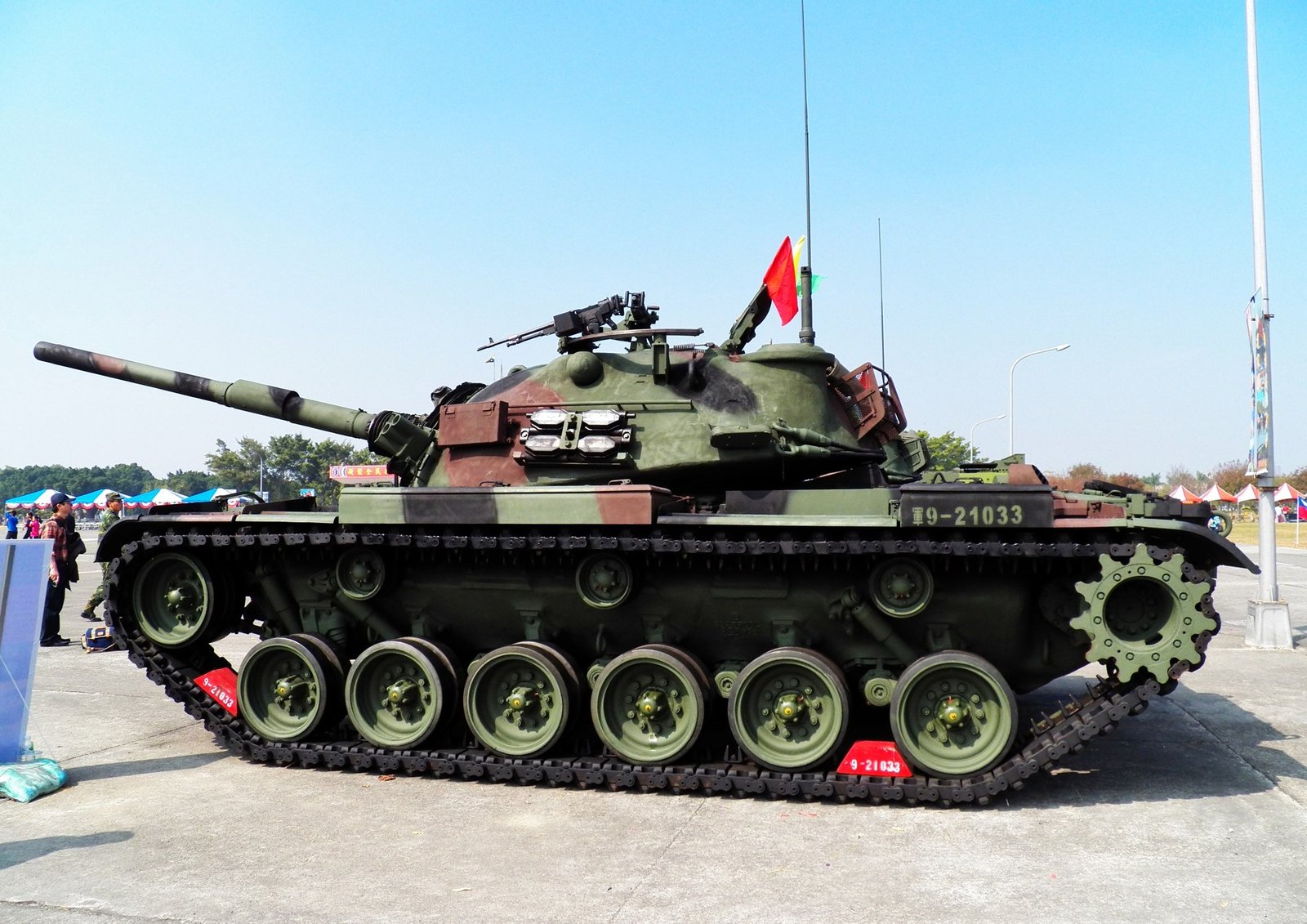 tank left-side view at the ROCA Infantry School 80th anniversary open-base event, Taiwan, 11 February 2012.