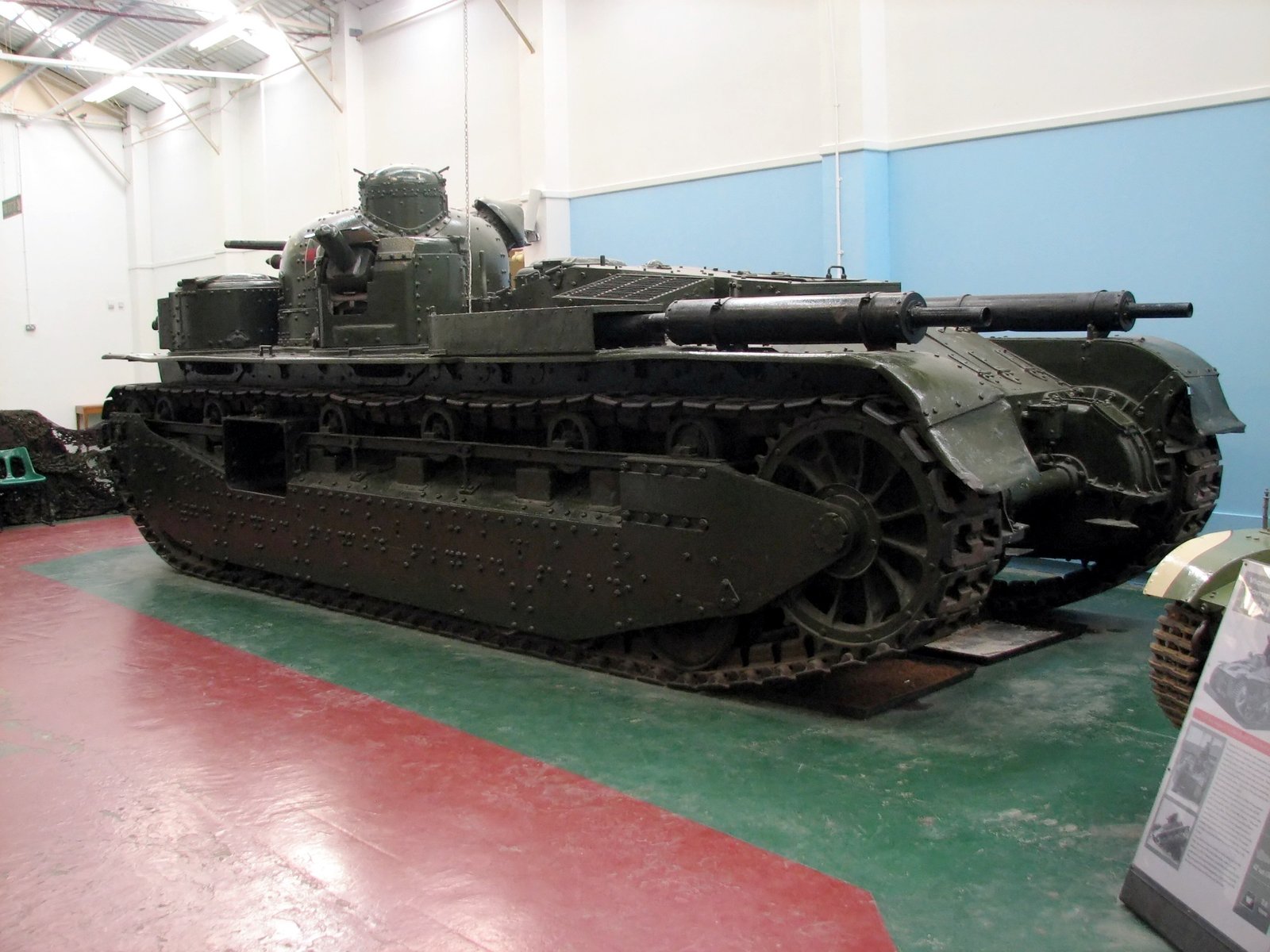 Preserved A1E1 Independent at The Tank Museum, photographed on 28 October 2008.