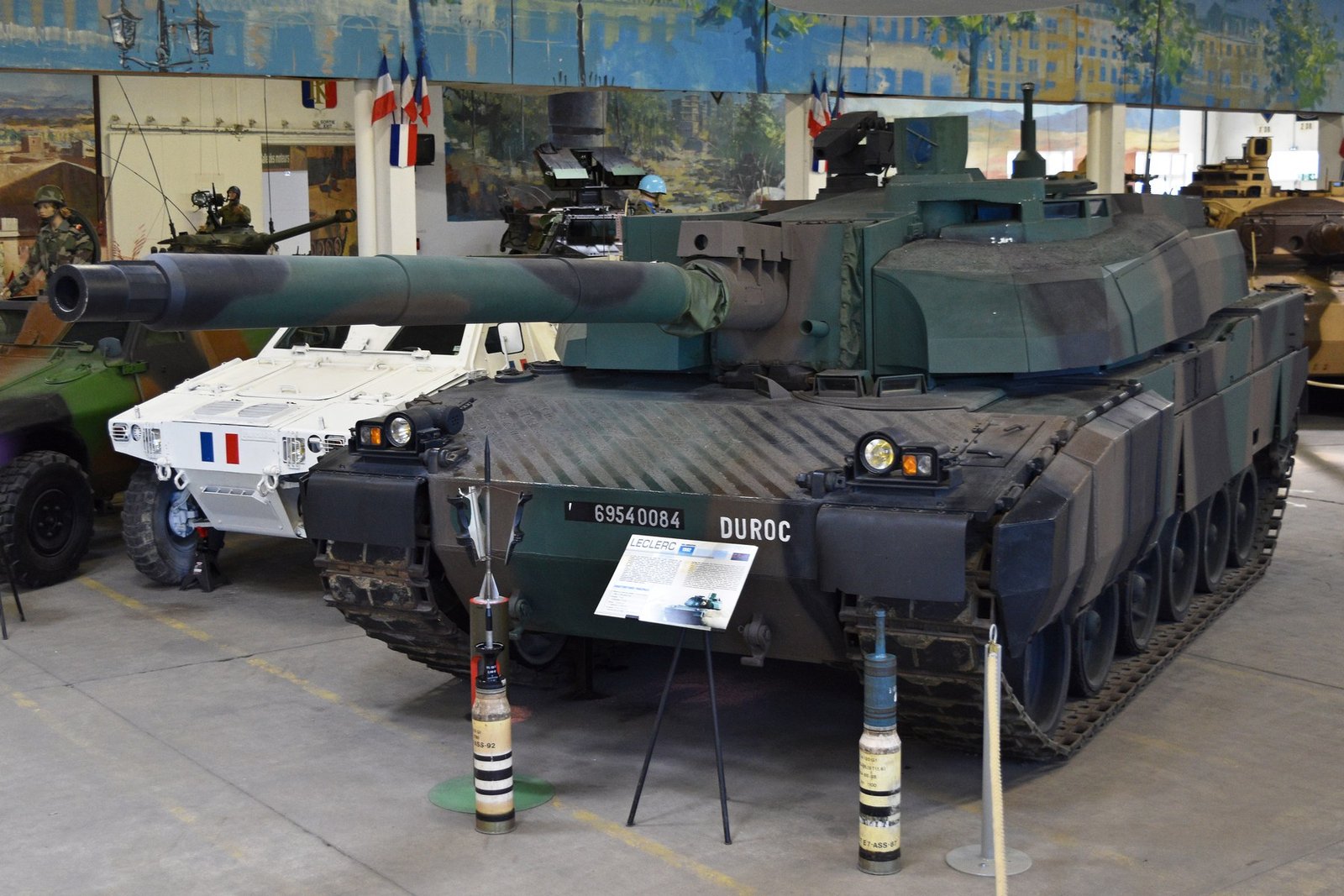 Leclerc MBT "DUROC" at the Musée des Blindés, Saumur, France, photographed 11 July 2022.