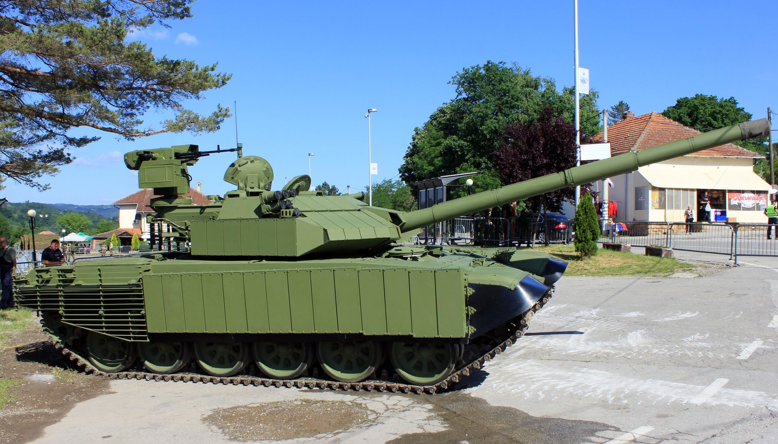 Modernized M-84AS1 exhibited at Takovo, 14 June 2020. Takovo memorial complex, Serbia.