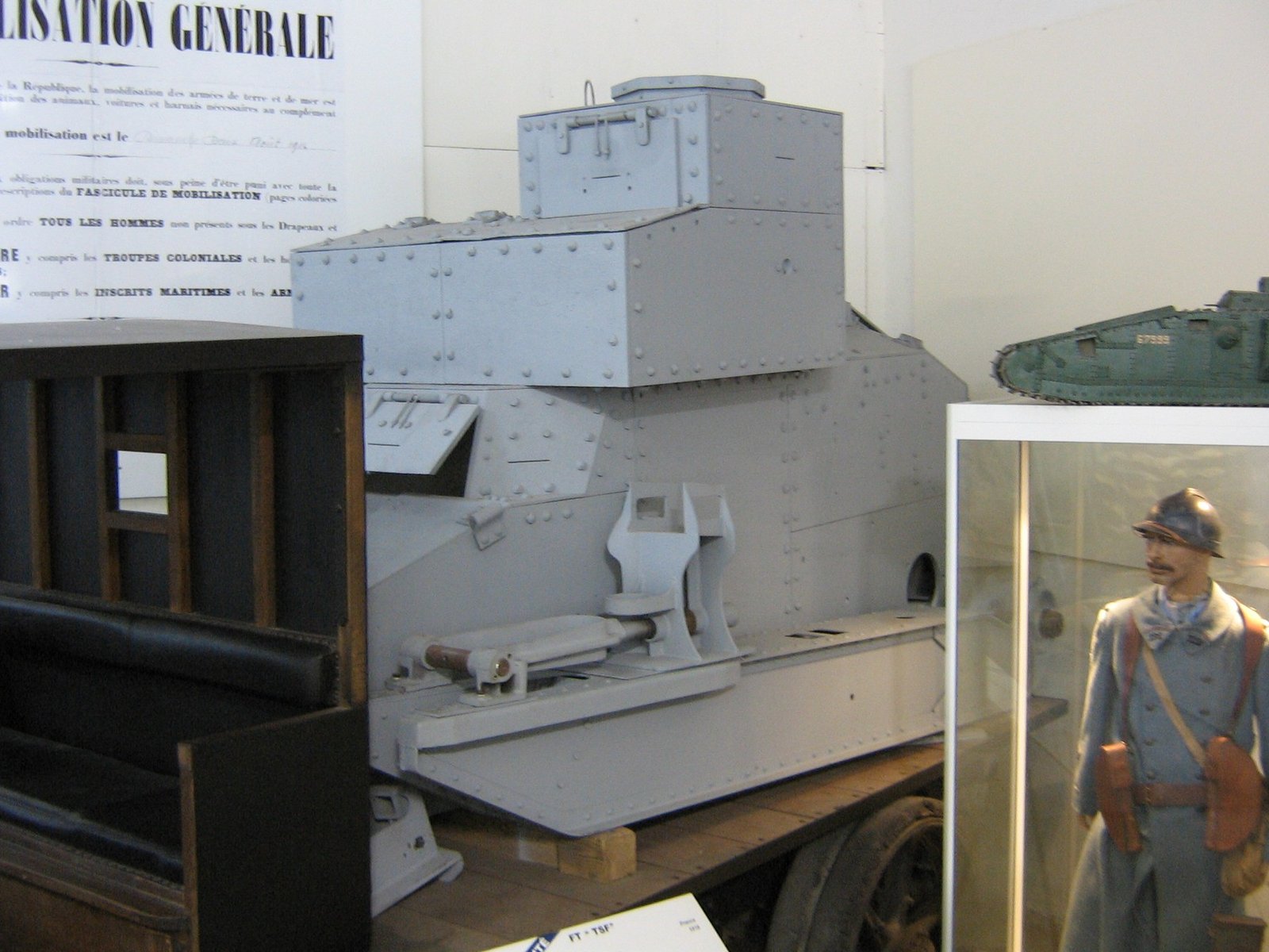 Preserved Renault FT TSF command/wireless vehicle at Saumur; this is museum-display context, not proof of a particular wartime unit assignment.