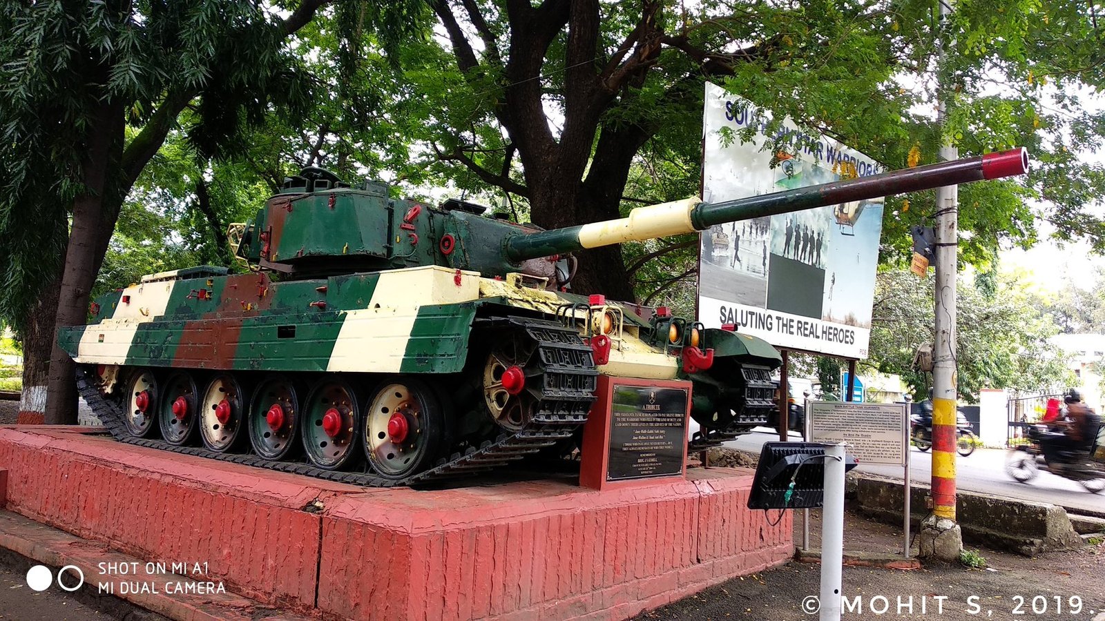 Vickers Vijayanta MBT in static display. 1 November 2019.