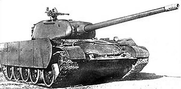 T-44-100 prototype, 1945. T-44-100 prototype armed with 100 mm gun. Shows up-gun boundary discussion; not evidence of production service.