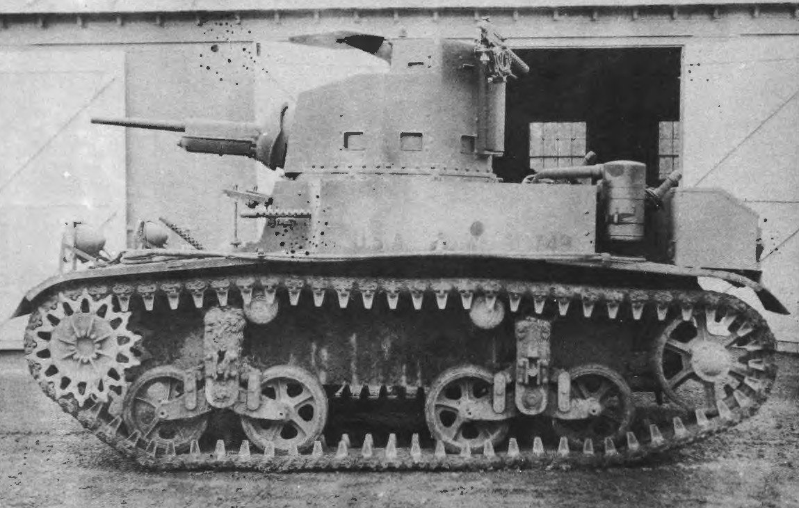 U.S. Army Light Tank M2A4, circa 1940, from the Army Ground Forces armored-vehicle development record.