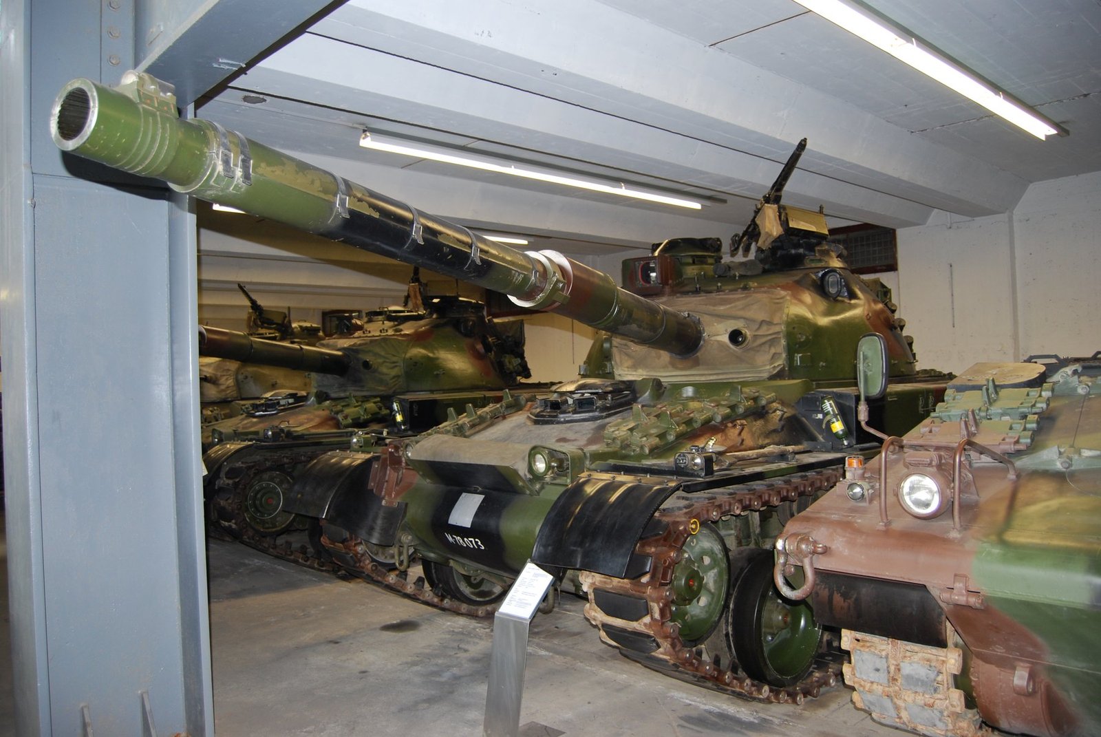 Panzer 68/88 and Panzer 68 AA5 at Schweizerisches Militärmuseum Full, photographed 27 September 2007. museum survivor photograph, not operational service photo.