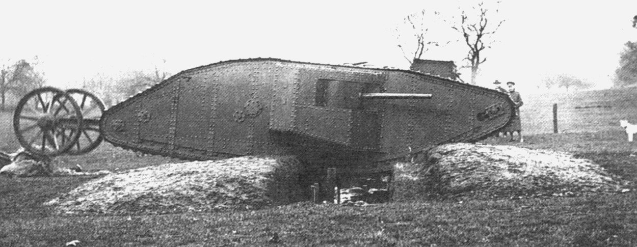 Mother during trials at Hatfield Park in 1916; the exact demonstration date is not established by the year-only date.
