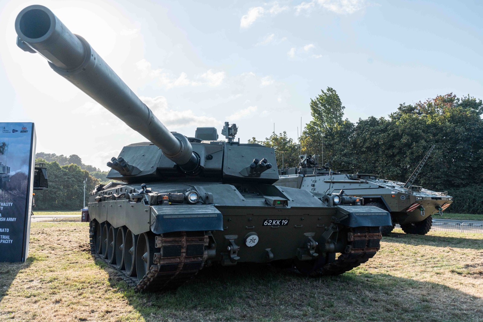 Challenger 3 main battle tank on display at DVD2024, 18 September 2024.