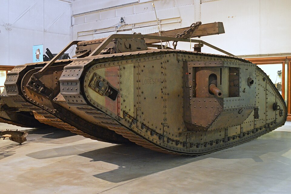 Preserved Mark IV Male Lodestar III at the Royal Museum of the Armed Forces and Military History in Brussels, photographed in 2016; museum condition is not treated as wartime configuration.