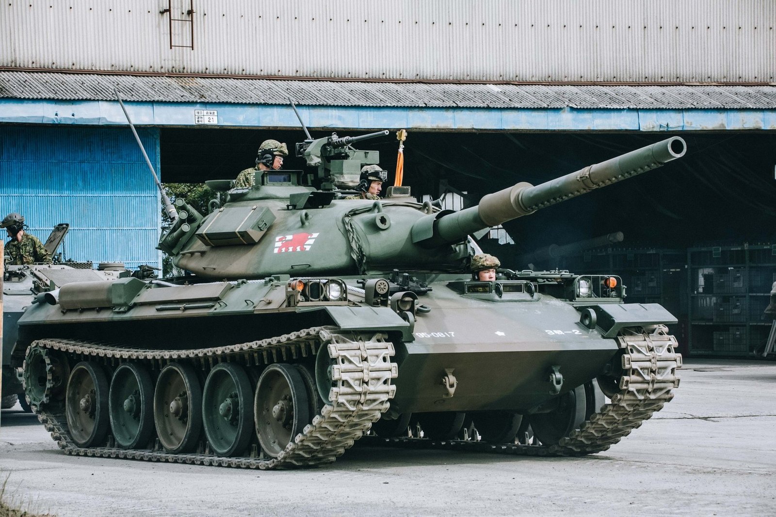 Type 74 tank of the JGSDF 3rd Tank Battalion.